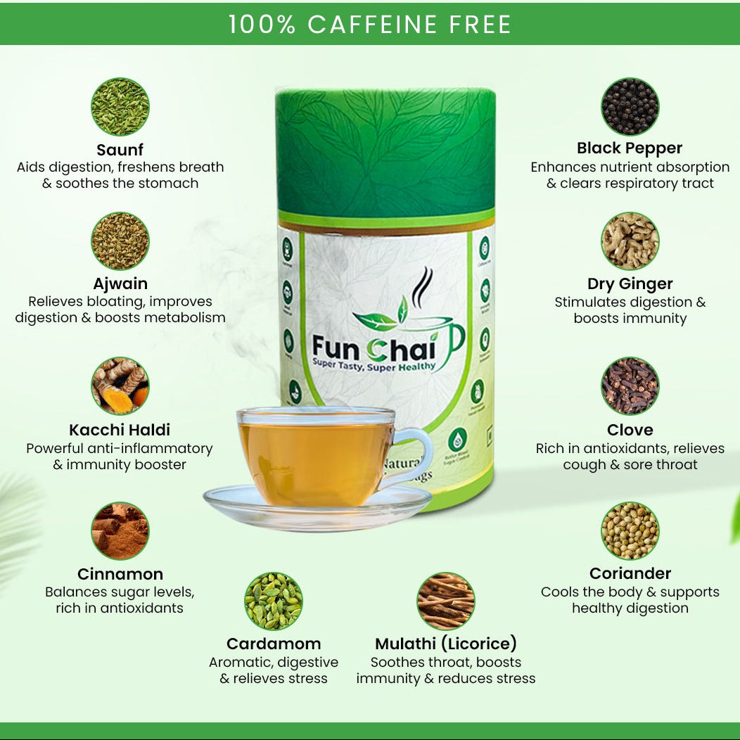 Fun Chai: 100% Natural & Caffeine-Free Herbal Tea